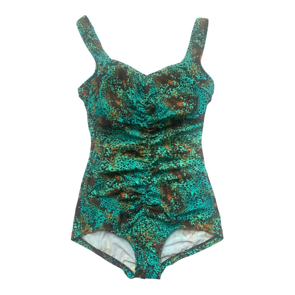 Maxine of Hollywood one-piece with an animal print